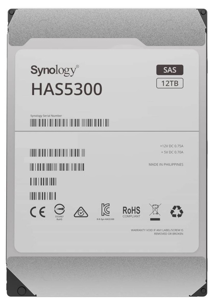Dysk serwerowy SAS HDD SYNOLOGY HAS5300 MG07SCA12TE 12TB