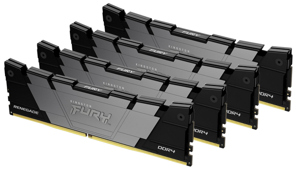 Pamięć RAM Kingston Fury Renegade 64GB (4x16GB) DDR4 3600MHz CL16 (KF436C16RB12K4/64)