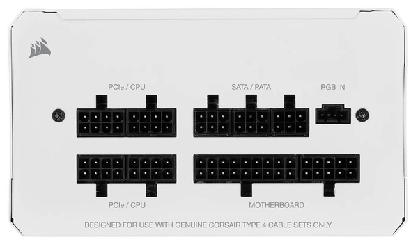 Modularny zasilacz ATX Corsair CX750F RGB White 80 Plus Brozne 750W (CP-9020227-EU) (U)