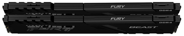 Pamięć RAM Kingston Fury Beast DDR4 16GB 3600MHz CL17 (KF436C17BBK2/16)