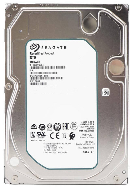 Dysk HDD Seagate 8TB Ironwolf NAS SATA III 3.5" 7200RPM (ST8000VN004)