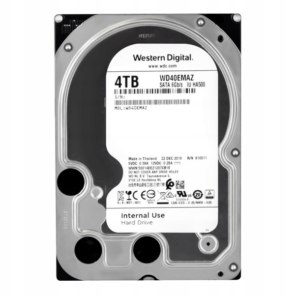 Dysk twardy Western Digital 4TB HDD 3.5" SATA III WD40EMAZ USZKODZONY