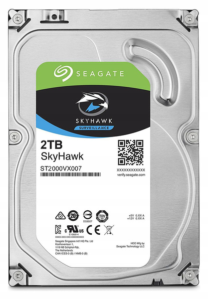 Dysk twardy Seagate SkyHawk 2TB SATA III 3,5" (ST2000VX008) USZKODZONY