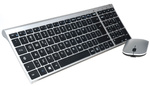 Bezprzewodowa klawiatura Premium Slim HW193 i myszka MW158 2.4GHz USB