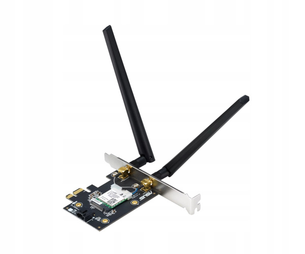 Karta sieciowa ASUS PCE-BE6500 6500Mb/s PCI-e Wi-Fi 7 Bluetooth 5.4 TriBand (PCE-BE6500)