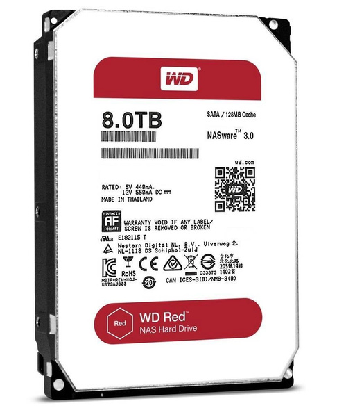 Dysk HDD Western Digital RED 8TB (WD80EFZX) USZKODZONY