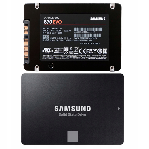 Dysk SSD Samsung 870 EVO 1TB 2,5" SATA III (MZ-77E1T0B/EU) USZKODZONY
