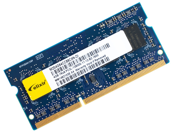 Pamięć RAM SODIMM Elixir 4GB DDR3L 1600MHz CL11 (M2S4G64CC88C4N-DI)