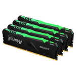 Pamięć RAM Kingston Fury Beast RGB DDR4 64GB 3000MHz CL15 KF430C15BB1AK4/64