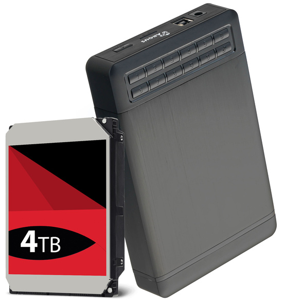 Szyfrowany dysk przenośny 4TB Argus GD-35LK01 USB 3.0