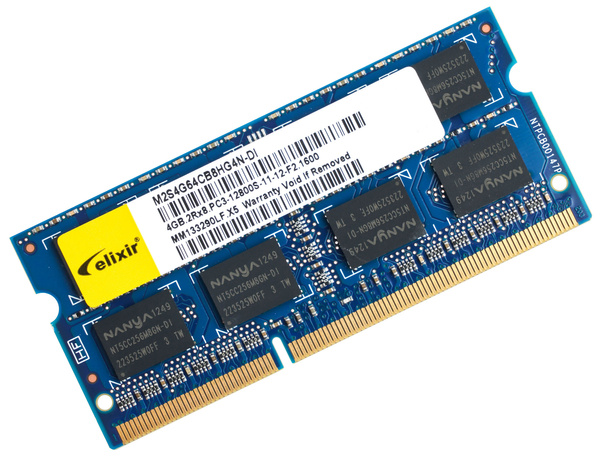 Pamięć RAM SODIMM Elixir 4GB DDR3 1600MHz CL11 (M2S4G64CB8HG4N-DI)