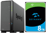 Serwer NAS Synology DiskStation DS124 8TB Seagate SkyHawk AI