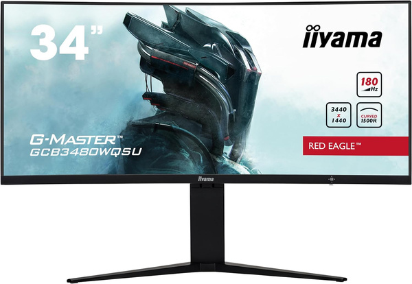 Monitor zakrzywiony iiyama G-Master Red Eagle GCB3480WQSU 34" 180Hz FreeSync HDR