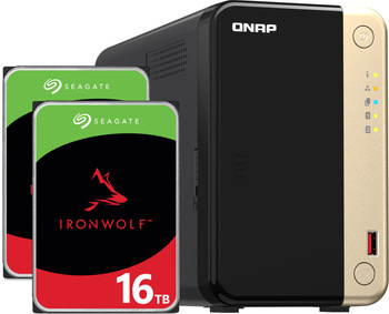 Serwer NAS Qnap TS-264 32TB (2x16TB) Seagate IronWolf / 16GB RAM