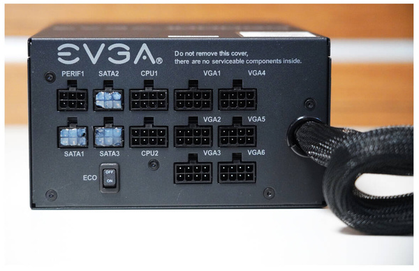 Zasilacz ATX EVGA 1000 GQ 80 Plus Gold 1000W (210-GQ-1000-V2) (U)(W)