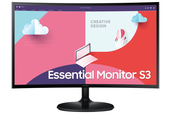 Zakrzywiony Monitor Samsung Essential S3 24” 100Hz FHD S36GD LS24D360GAUXEN