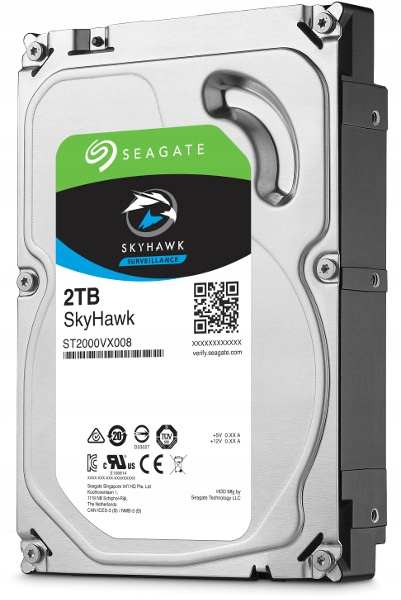 Dysk twardy HDD Seagate SkyHawk 2TB 3,5" SATA USZKODZONY (ST2000VX017)