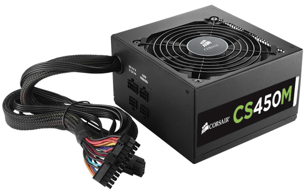 Zasilacz półmodularny ATX Corsair CS450M 450W 80+Gold (CP-9020075-EU)