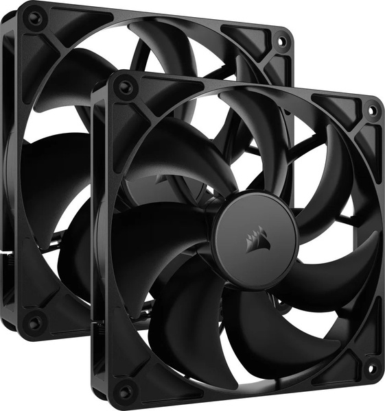 Zestaw dwóch wentylatorów Corsair RS140 PWM 140 mm Czarny (CO-9050191-WW) (U)