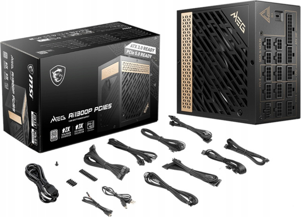 MSI MEG Ai1300P PCIe5.0 1300W 80 Plus Platinum (MEG Ai1300P PCIE5)