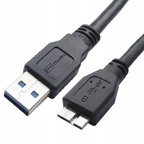 KABEL USB-A NA MICRO USB-B 3.0 CZARNY