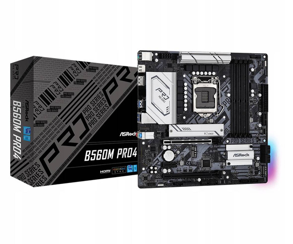 Płyta główna Micro ATX ASRock B560M Pro4 (B560M Pro4)USZKODZONA