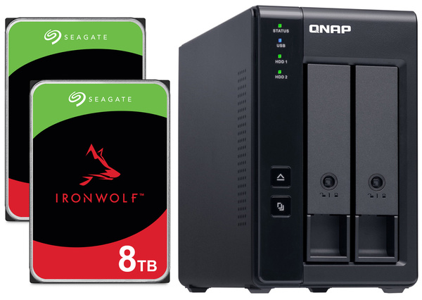 Moduł rozszerzający QNAP TR-002 16TB (2x8TB) Seagate IronWolf