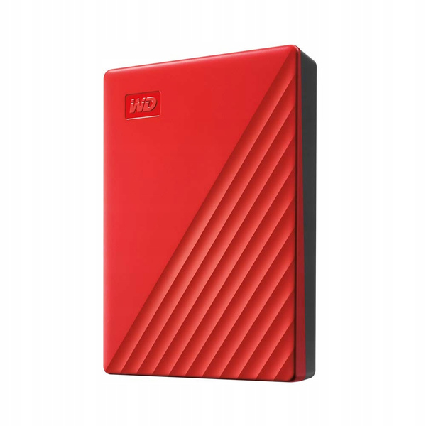 Dysk zewnętrzny WD My Passport 6TB USB3.2 Gen 1 Czerwony (WDBR9S0060BRD-WESN)