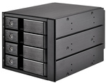 KIESZEŃ 3x 5.25 NA 4 DYSKI 3.5 HDD SATA/SAS  SILVERSTONE FS304