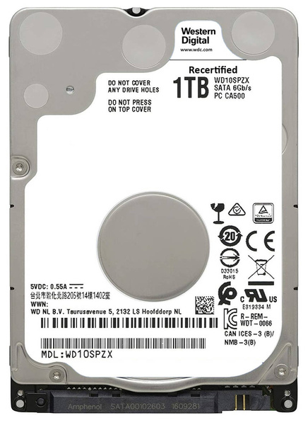 Dysk HDD 2.5 Western Digital Blue 1TB (WD10SPZX)