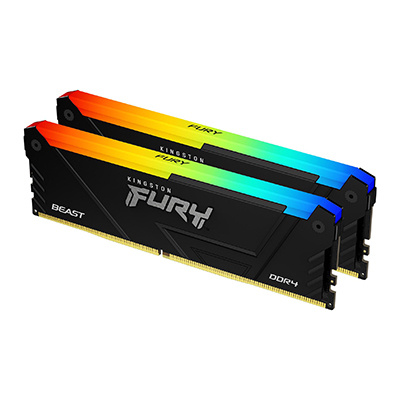 Pamięć RAM Kingston Fury Beast RGB DDR4 32GB 3733MHz CL19 (KF437C19BB12AK2/32)