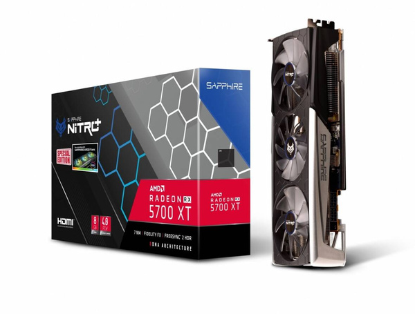 Karta graficzna SAPPHIRE RX 5700 XT NITRO+ SPECIAL EDITION 8G 8 GB (11293-05-40G) USZKODZONA