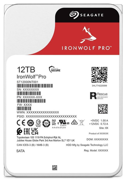 Dysk HDD Seagate IronWolf PRO ST12000NT001 12TB