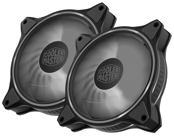 Zestaw 2 wentylatorów Cooler Master MasterFan MF120 Halo (MFL-B2DN-183PA-R1)