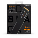 Dysk SSD WD Black SN850X 8TB M.2 2280 PCI-E x4 Gen4 NVMe (WDS800T2X0E)