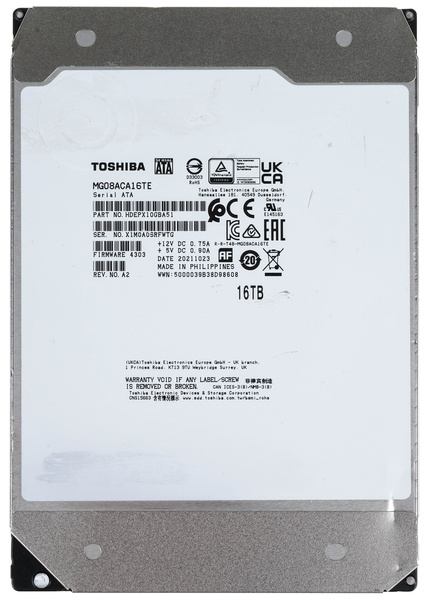 Dysk HDD Toshiba Enterprise MG08ACA16TE 16TB (USZKODZONY)
