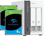 Serwer NAS Qnap TS-216G 8TB (2x4TB) Seagate SkyHawk / 4GB RAM