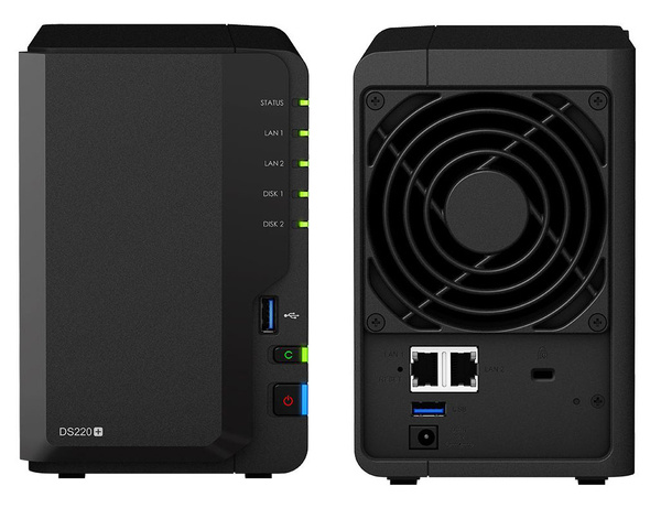 Serwer NAS Synology Diskstation DS220+ 16TB (2x8TB) Seagate Firecuda HDD