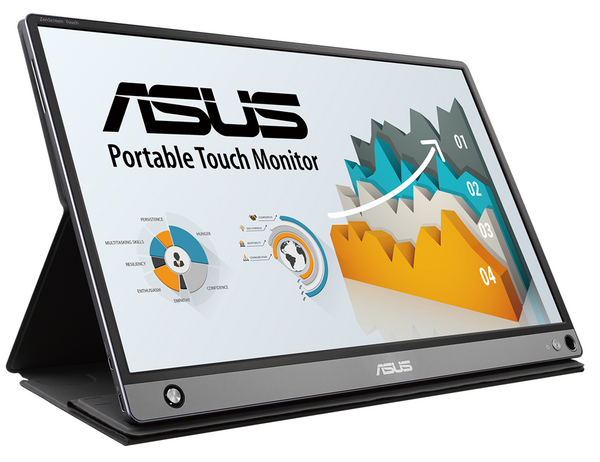 Przenośny monitor dotykowy Asus ZenScreen Touch MB16AMT (W)