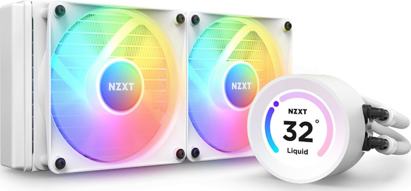 Chłodzenie wodne 240mm NZXT Kraken Elite 240 RGB White (RL-KR24E-W1) (U) (W)