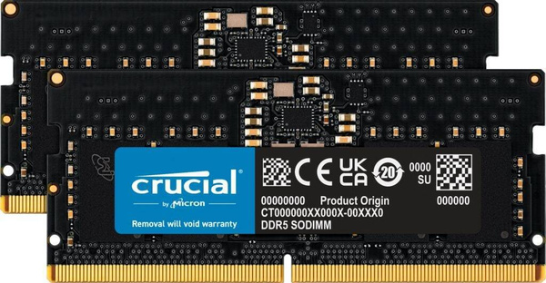 Pamięć RAM SODIMM Crucial 32GB (2x16GB) DDR5 5600MHz CL46 (CT2K16G56C46S5)