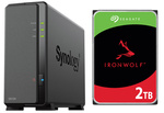 Serwer NAS Synology Diskstation DS124 + 2TB Seagate IronWolf HDD