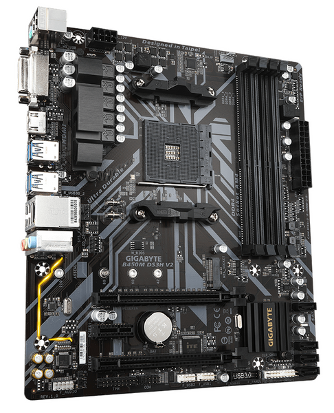 Płyta główna mATX Gigabyte B450M DS3H V2 (Socket AM4)