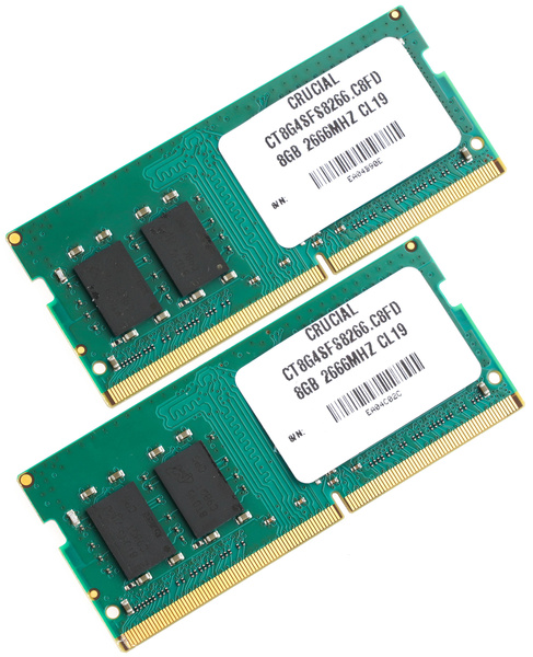 Pamięć RAM SO-DIMM Crucial DDR4 16GB 2666MHz CL19 CT2K8G4SFS8266