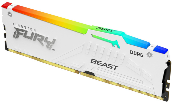 Pamięć RAM Kingston Fury Beast RGB White DDR5 32GB 5600MHz CL40