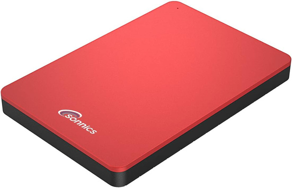 Dysk zewnętrzny Sonnics Ltd External Red 1TB Usb 3.1 Type C