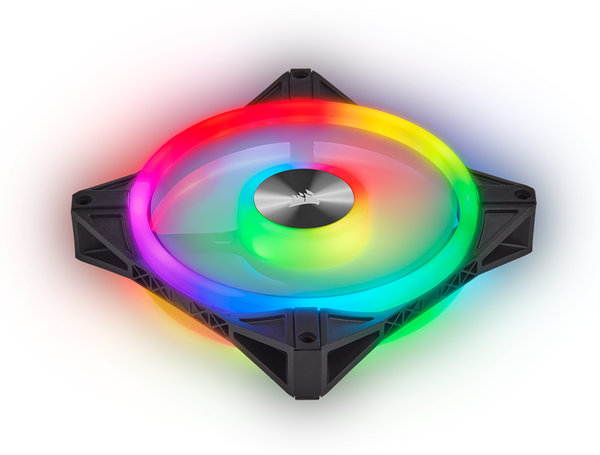 ZESTAW 2 WENTYLATORÓW CORSAIR QL120 RGB BLACK