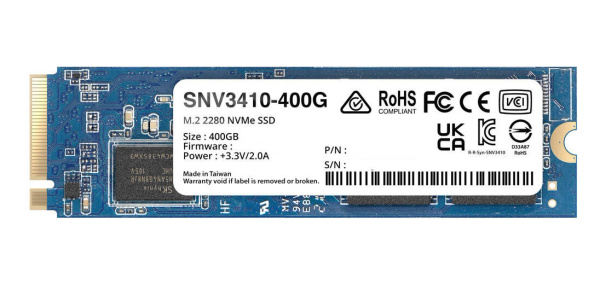 Dysk SSD M.2 NVMe Synology 400GB 3000MB/s (SNV3410-400G) 