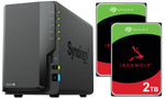 Serwer NAS Synology DiskStation DS224+ 4TB (2x2TB) Seagate IronWolf