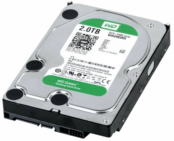 Dysk twardy HDD 3.5" WD GREEN WD20EZRX 2TB 5400RPM USZKODZONY